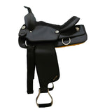 Syd Hill Synthetic Western Saddle - Black