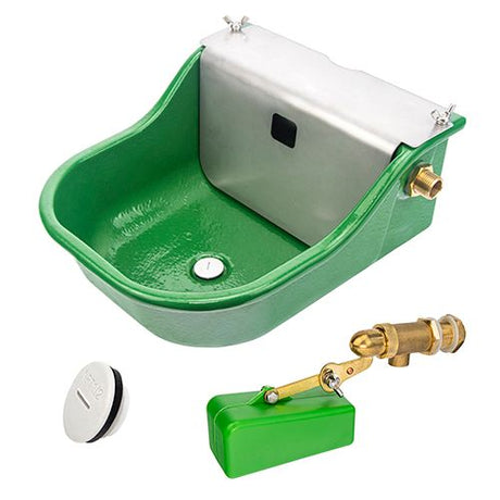 Cast Iron Automatic Drinking Bowl with Brass Float & Plug
