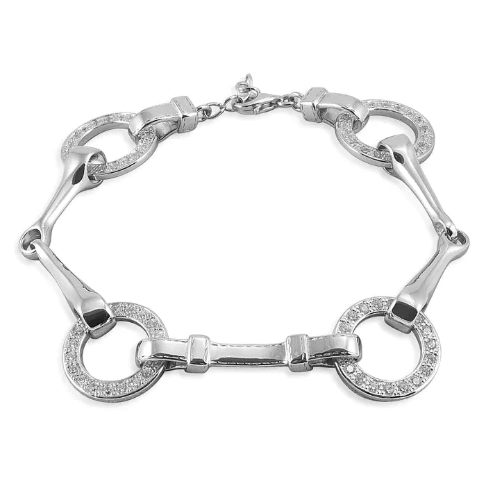 Kelly Herd Bracelet Snaffle Bit - Sterling Silver