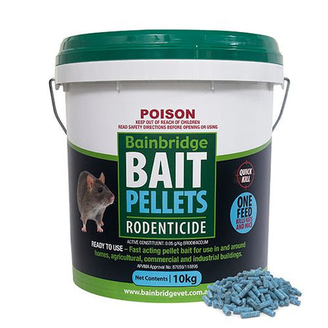 Rodent Bait Pellets (Brodifacoum 0.05g/kg) - 10kg