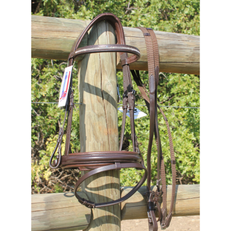 Champion Diamonte Padded Crank Bridle with Shaped Head Piece-Ascot Equestrian